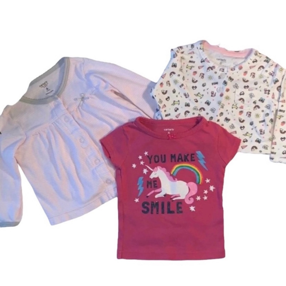 Baby Girl Sweater & Shirts Bundle Size 6 Months